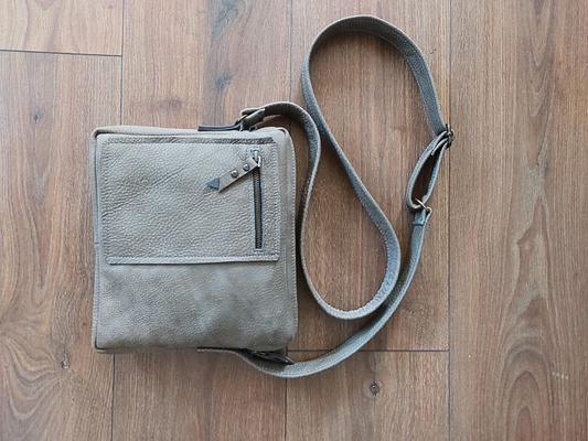 Compact Leather Crossbody Bag